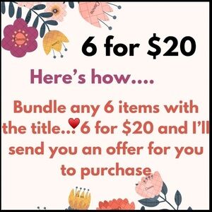 6 for $20 ♥️ bundle